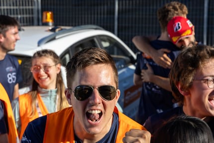Joie après plus de 3000 kilomètres.