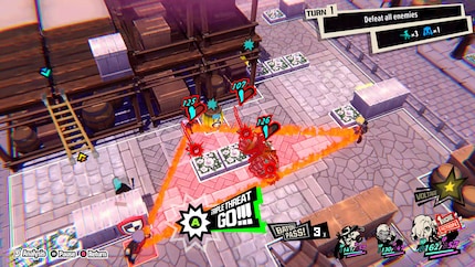 The « Triple Threat attack» allows you to sweep a large area.