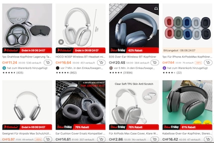 You can find countless AirPods Max replicas on online shops run by retailers in the Far East.