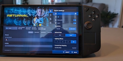 Comme toutes les consoles de poche, la Legion Go possède un menu déroulant très utile.