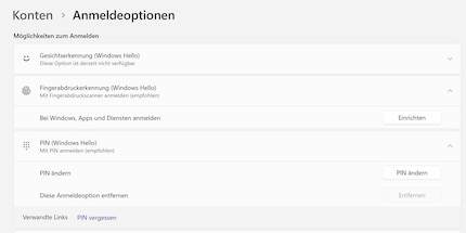 Fingerprint login is enabled in 85 per cent of all cases.