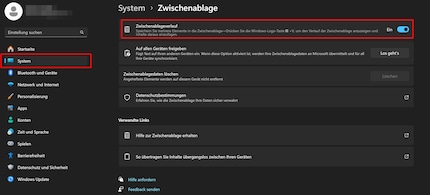 Um den Ablageverlauf zu deaktivieren, musst du in die Systemeinstellungen.