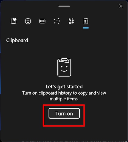 Je kunt je klembordgeschiedenis openen en activeren door op de Windows-toets + V te drukken