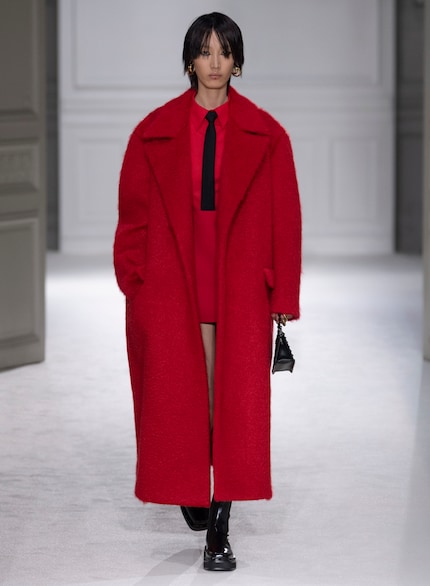 The Valentino fashion house is known for its red looks.