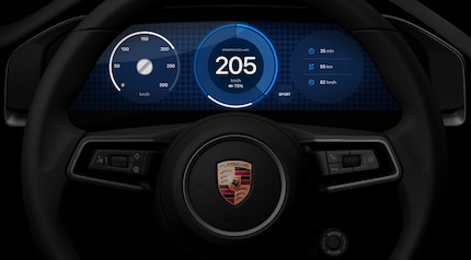 De achtergrond van het dashboard van Porsche imiteert het «Pepita» patroon van de stoelhoezen van Porsche.
