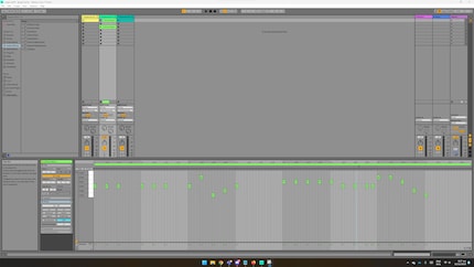 Mit dem User Interface von Ableton freunde ich mich schnell an.