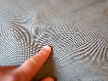 De SpotClean krijgt oude, diepgewortelde vlekken ook niet weg.