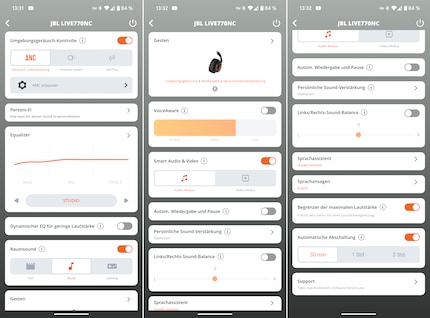 Weinig fabrikanten bieden zulke uitgebreide instelmogelijkheden in de apps voor hun hoofdtelefoons.