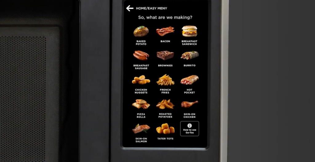 The touchscreen is large and clear.