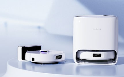 Le Narwal Freo X Series est disponible avec ou sans grande station de base. 