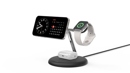 Only smartphones with magnets can be attached to the Belkin charging pad.