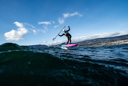 Flying over the water is no easy feat. Getting started requires patience and multiple attempts.