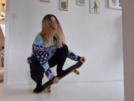 Here is my template. I want to use Samsung's image AI to lift myself into the air on my skateboard.