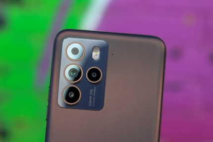 The cameras on the back of the HTC U23 Pro.