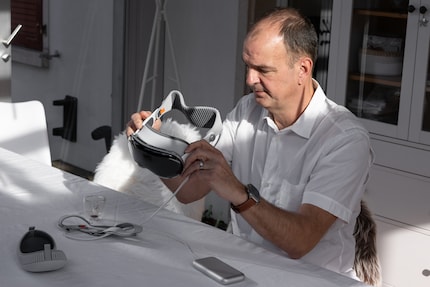 René sieht den grössten Alltagsnutzen der Vision Pro bisher in den Bereichen Entertainment und Produktivität.