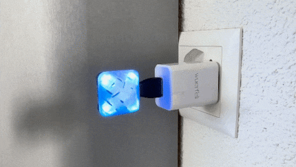 A pulsating light means there’s a lot of air exchange.