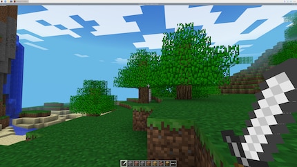 «Ik ken Minecraft» op de 85-inch TV al van de Playstation. Toch kijk ik uit naar de Pi Edition van het spel.