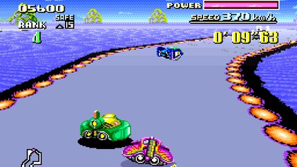 «F-ZERO» is een uitstekend voorbeeld van de architectuur van de Super Nintendo.