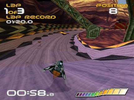 «Wipeout» is het vlaggenschip van de eerste Playstation.