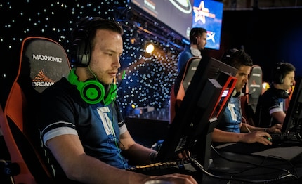 Mathieu tijdens DreamHack Open Summer 2015 toen hij nog een actieve speler was.