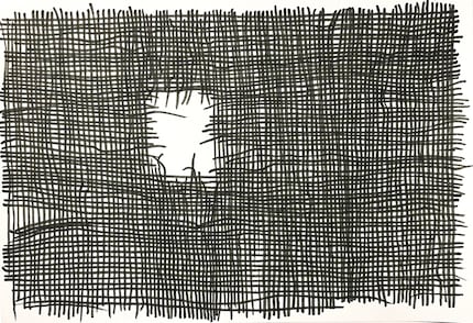 Wer hätte gedacht, dass sich ein durchlöchertes Stück Stoff als kleines Kunstwerk eignet – und obendrein noch einfach zu zeichnen ist.