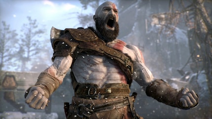 Simon, wenn er «God of War» spielen muss.