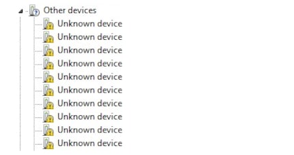 Sometimes, unrecognised devices are simply displayed as «Unknown device». However, these unknown devices crop up much less frequently on Windows 10 and 11 than on this Windows Vista screenshot.