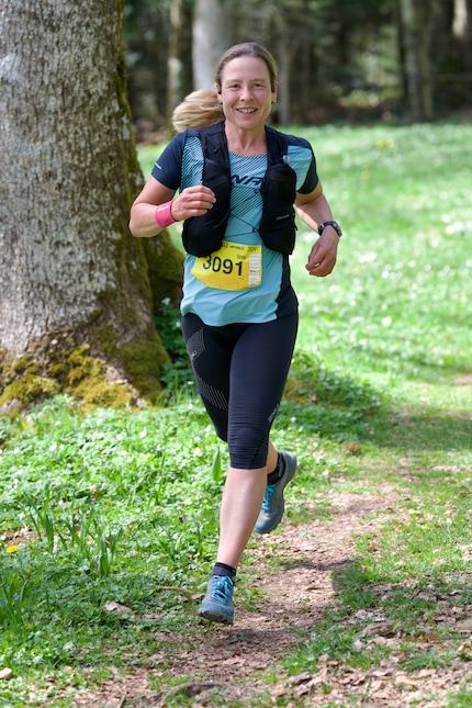 My happy place: I feel the endorphins when I run on trails.