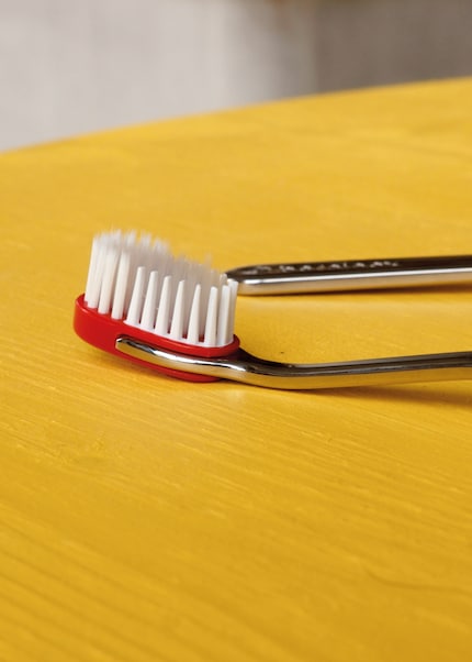 The replaceable head of the Berninox attachments is made from recycled plastic, while the handle is made from stainless steel.
