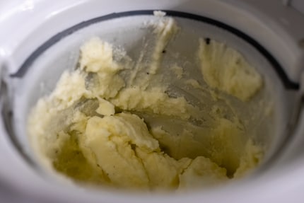 The dairy-based ice cream was too solid.