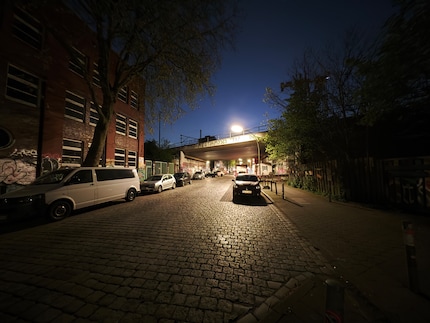 Ultra-wide-angle camera with night mode.