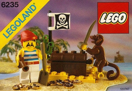 Bij de piraten kregen de Lego minifiguren nieuwe gelaatstrekken.