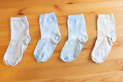 For three years now, I’ve had to listen to nasty remarks about my washed-out socks. No more!