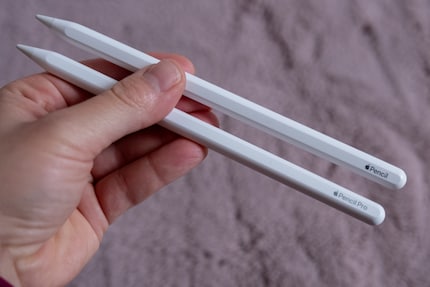 The Apple Pencil Pro looks practically the same as the Apple Pencil 2, but it has a few more functions.