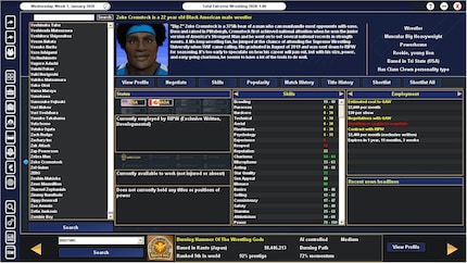 « Total Extreme Wrestling » a peu à offrir visuellement, mais il offre une énorme liberté de jeu.