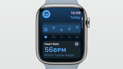 De nieuwe Vitalis app toont je je gezondheidsgegevens van gisteravond.