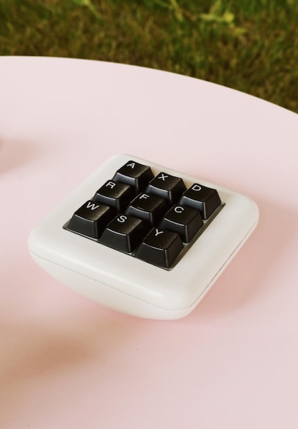 This designer piece is inspired by a keyboard, but has a different purpose.