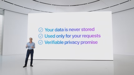 Apple belooft nooit gegevens van AI-verzoeken op te slaan.