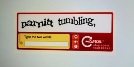 Captchas used to be illegible words.