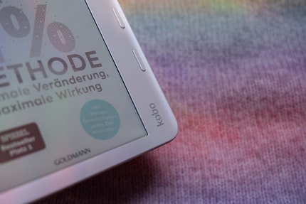 Mooie glans. De Kobo Libra Colour is verkrijgbaar in parelmoer.