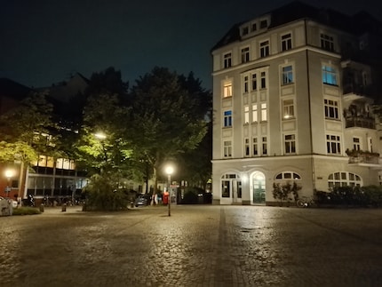 Der Nachtmodus in Aktion.