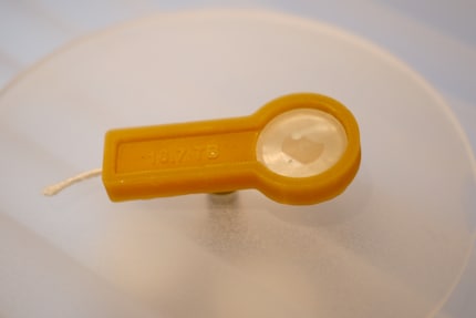 Die Brosche «Forever Gone» ist aus Bienenwachs und umweltverträglich.