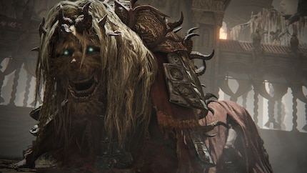 La Bête divine est l’un des premiers nouveaux boss de « Shadow of the Erdtree ».