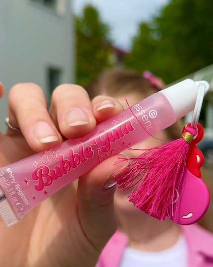 Essence's new Bubble Gum Fun Lipgloss is also a keychain.