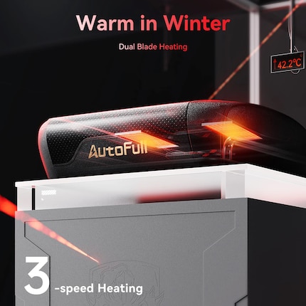 A heating element is installed for each buttock. There are three heating levels.