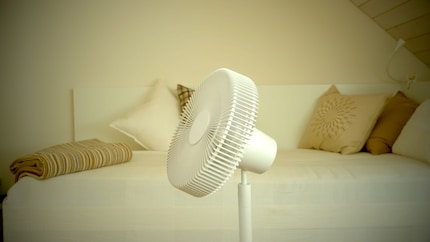 A slight upward tilt is recommended for indoor use.