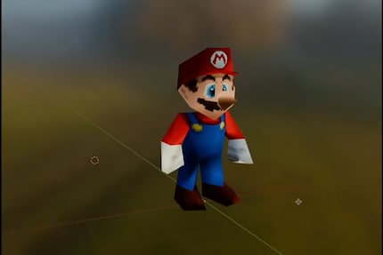 Zo ziet Joshua's Mario-model eruit.