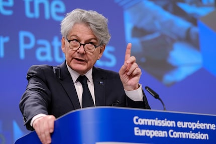 EU-commissaris Thierry Breton legt een duidelijke verklaring af.