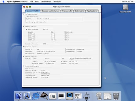 The first Mac OS X was modelled on the first iMac and iBook.