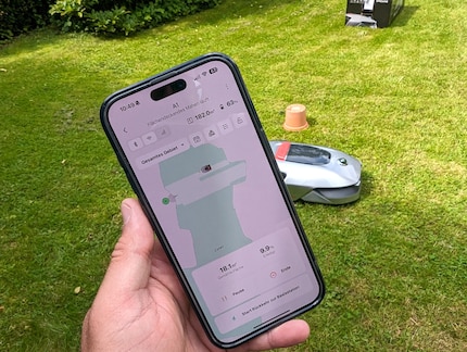 Op de app kun je zien waar de A1 het gras al heeft gemaaid.